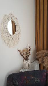 Makrome Ayna Makromeayna Diy Macrame Decor Bohemian Aynalar Dekor Rustik