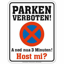Aufkleber parken verboten wetterfest schild halteverbot abschleppen parkverbot. Parkschild Parken Verboten Bayerisch Schenken