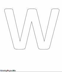New users enjoy 60% off. W Letter Alphabet Coloring Page