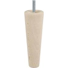 Pied De Meuble Conique Fixe Hetre Brut Blanc Beige Naturels 15 Cm Pied Meuble Pied De Lit Et Pied De Sommier