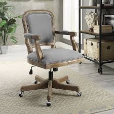 Linon Home Maybell Office Chair In Grey In 2020 Most Comfortable Office Chair Retro Office Chair Home Office Chairs