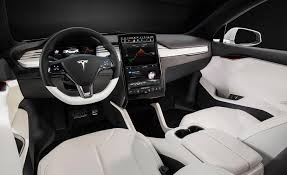 It has black interior and is white. 2019 Tesla Model X 100 Kwh Car Deals Egypt