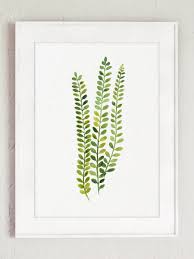 Fern Print Green Botanical Art Set Of 2 Ferns Watercolor Painting Nature Wall Decor Green Home Decoration Home Garden Illustration Art Vegetal Illustration De Feuilles Art Et Cuisine