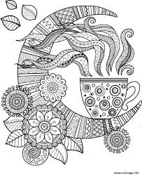 Coloriage adulte mandala elephant inde. Coloriage Mandala Cafe Tasse Pour Adulte Dessin Cafe A Imprimer