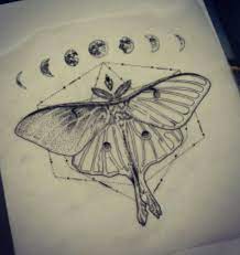 Pin By Snowgarciaartistry On Tats Luna Moth Tattoo Moth Tattoo Lunar Moth Tattoo