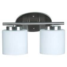 Walmart.com has been visited by 1m+ users in the past month Catalina Lighting 2 Light Millhouse Satin Nickel Bathroom Vanity Light Walmart Com Walmart Com