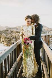 20 Gorgeous And Glamourous Metallic Wedding Dresses Metallic Wedding Dresses Sequin Wedding Wedding Dress Sequin