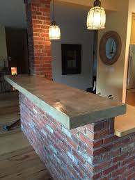 Counter Tops Postmodern Concrete Home Bar Designs Bar Countertops Patio Bar Table