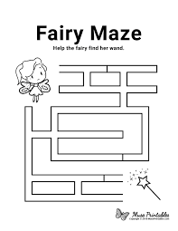 Free Printable Fairy Maze Download It At Https Museprintables Com Download Maze Fairy Printable Mazes Mazes For Kids Maze