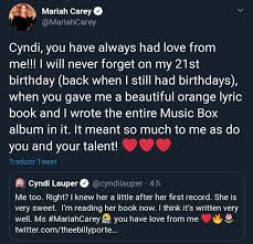 Mariah Carey Diva 1 On Instagram Mariahcarey And Cyndilauper On Twitter Follow Carey Mariah1 For More Mariah Carey Mariah Mariah Carey 1990
