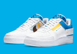 Click above for more information. Nike Air Force 1 Type White Blue Yellow Ck6923 101 Sneakernews Com