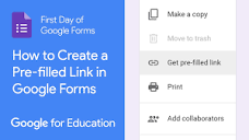How to Create a Pre-Filled Link in Google Forms - YouTube