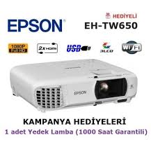 Epson Eh Tw650 Projeksiyon Cihazi Yedek Lamba Hediyeli Lamba Perde Tavan
