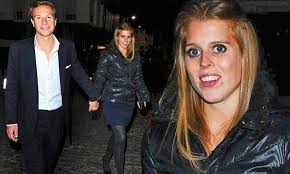 Princess Beatrice wears navy and black for date night with Dave Clark