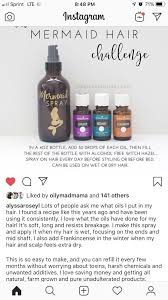 I live by this product! Hair Salon Latest Mermaid Hair Spray Young Living
