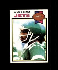 1979 TOPPS FOOTBALL CARD NEW YORK JETS #307 SHAFER SUGGS WELL CENTERED