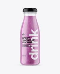 Download Berry Smoothie Bottle Mockup