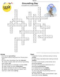 Happy Groundhog S Day Below Is A Printable Groundhog S Day Answer Key For The Crossword Puzzle Groun Happy Groundhog Day Groundhog Day Classroom Activities