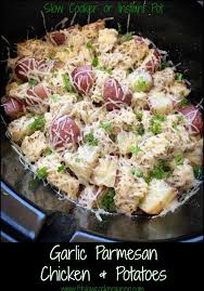 Video Slow Cooker Instant Pot Garlic Parmesan Chicken Potatoes Recipe Instant Pot Dinner Recipes Crockpot Recipes Easy Chicken Crockpot Recipes