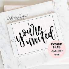 You Re Invited Hand Lettered Calligraphy Design File Lettering Design Hand Lettering Hand Lettering Quotes