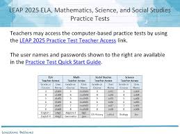 Read more 8th grade leap 2025 answer key : Leap 2025 English Language Arts Practice Test Grade 4