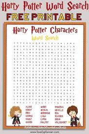 Who can solve the maze first etc. Free Printable Harry Potter Characters Word Search Puzzle Harry Potter Words Harry Potter Activities Harry Potter Games