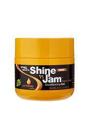 Ampro shine n jam conditioning gel extra hold good for natural hair 4 oz. Ampro Shine N Jam Conditioning Gel Extra Hold With Honey Extract