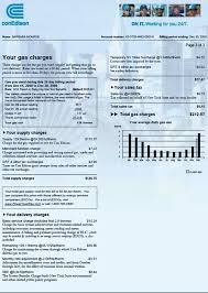 Coned Electric Gas Utility East Coast North Shore New York Jersey Chicago Bill Statement Large Public Governme Bill Template Utility Bill Gas Bill