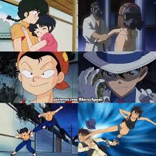 Comparison Parallels From Ranmaonehalf Ep 60 And Detectiveconan Eps 746 And 725 My Two Favorite Anime Otaku Anime Anime Detective Conan