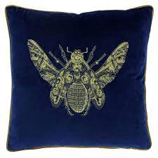 Glass bathroom shelves dunelm cushions yellow. Riva Paoletti Cerana Cushion In Royal Blue