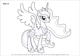 How to draw a pony step by step? Learn How To Draw Princess Luna From My Little Pony Friendship Is Magic My Little Pony Friendship Is Magic Step By Step Drawing Tutorials