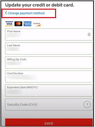 Pay netflix with credit card. How To Change Payment Method On Netflix App And Website Proper And Secure Method 99media Sector