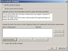 Welcher inhalt gehört in eine abwesenheitsnotiz? Out Of Office Abwesenheitsassistent