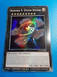 Chaos dyson sphere super x1. Language German Super Rare Ac14 De020 Limited Edition Number 9 Dyson Sphere Number 9 Dyson Sphere Abyss Rising Yugioh Online Gaming Store For Cards Miniatures Singles Packs Booster Boxes