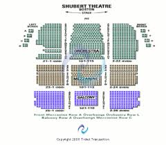 Shubert Theatre Ma Tickets Shubert Theatre Ma Seating Chart