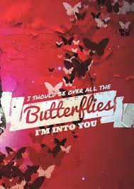 I Should Be Over All The Butterflies I M Into You Butterfly Quotes Typography Lettering