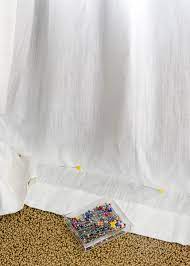 No sewing machine requiredall you need is some long curtains and a f. How To Hem Curtains A Foolproof Method The Homes I Have Made