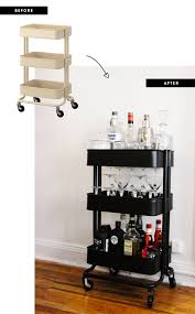 Make Your Own Classy Bar Cart With This Easy Diy Ikea Bar Ikea Bar Cart Bar Furniture