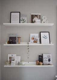 Melannco floating square cube shelves, for bedroom, living room, bathroom, kitchen, nursery, set of 3, white, 3 count. Our Clutter Less Studio Dressing Room Makeover A Little Style Wonder Shelf Decor Bedroom Room Makeover Ikea Picture Shelves