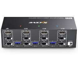 USB 3.0 Triple Monitor HDMI KVM Switch