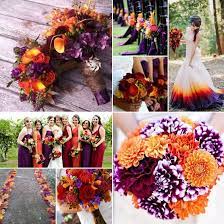 Purple Orange And Burgundy Wedding Colours Fall Wedding Colors Purple Fall Wedding Flowers Orange Wedding Themes
