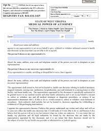 A free durable power of attorney form when properly completed is a binding legal document. West Virginia Medical Power Of Attorney Form Living Will Forms