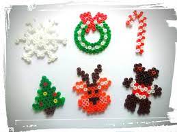 Modele de perle a repasser. Deco De Noel Perles A Repasser Sapin Flocon Couronne Renne Ours