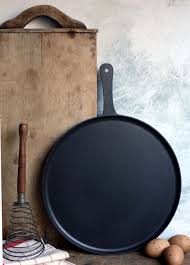 Large Vintage French Black Cast Iron Crepe Pancake Pan Skillet Frying Pan Andre A Cousances Le Creuset Size 6 It Cast Cast Iron French Vintage
