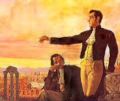 Hoy en la historia para el día 15 de agosto 1805. 15 De Agosto De 1805 Bolivar Jura La Libertad De Venezuela Venelogia