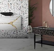 This kind of wallpaper is the one that can protect the walls from humidity. Luxury Modern Bathroom Furniture By Maison Valentina