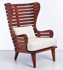 Contemporary United States An Indoor Outdoor Wingback Chair Shown In Machiche Wingback Chair Outdoor Lounge Chair Cushions Restoration Hardware Dining Chairs