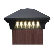 Pyramid Post Cap With Lights Led Deck Lighting Dekor
