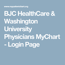 bjc healthcare washington university physicians mychart