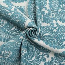 Blue floral velvet upholstery fabric. Floral Velvet Upholstery Fabric